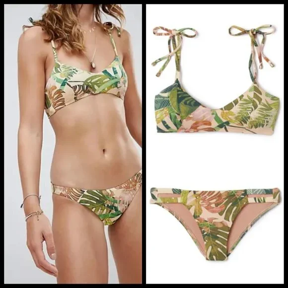 ๐VITAMIN A๐ Bikini Zuma Bralette (12 XL) & Hipster Bottom (10 Large) NWT - Picture 3 of 16